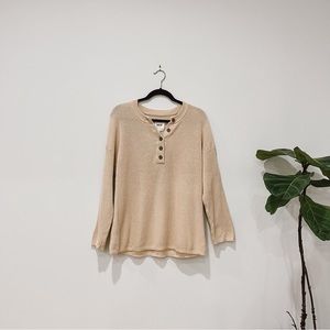 Aerie oversized Henley sweater